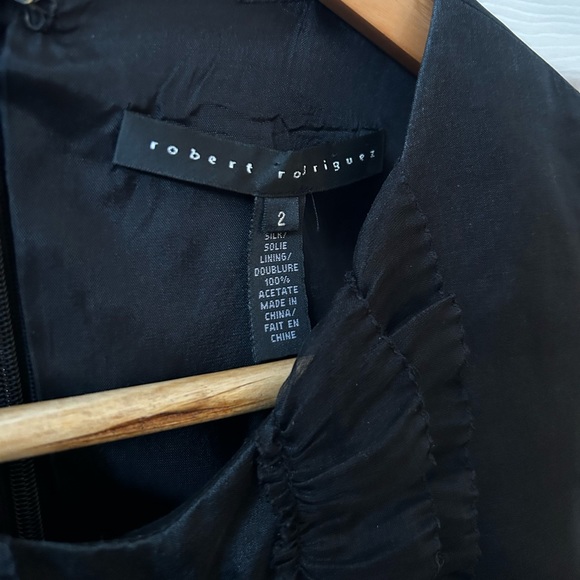 Robert Rodriguez 60s organza little black dress - Picture 5 of 5